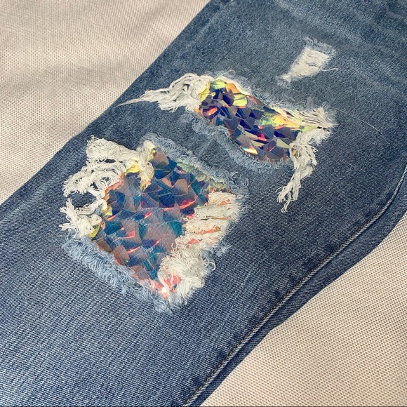 Fashion Nova Under the Sea Boyfriend Jean - Picture 3 of 9